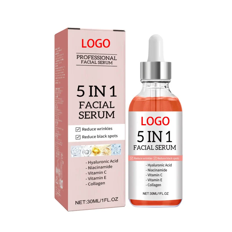 MOIKA 5-in-1 Facial Serum with Vitamin C, E, Collagen & Niacinamide 30ml