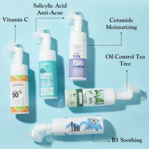 MOIKA Cleansing Mousse with Vitamin C, Salicylic Acid, Tea Tree & Ceramide