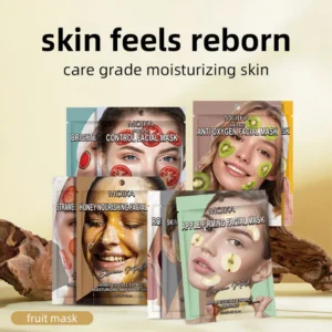 MOIKA Fruit Cartoon Facial Mask Set - 9 Different Masks for Brightening, Hydrating, Firming