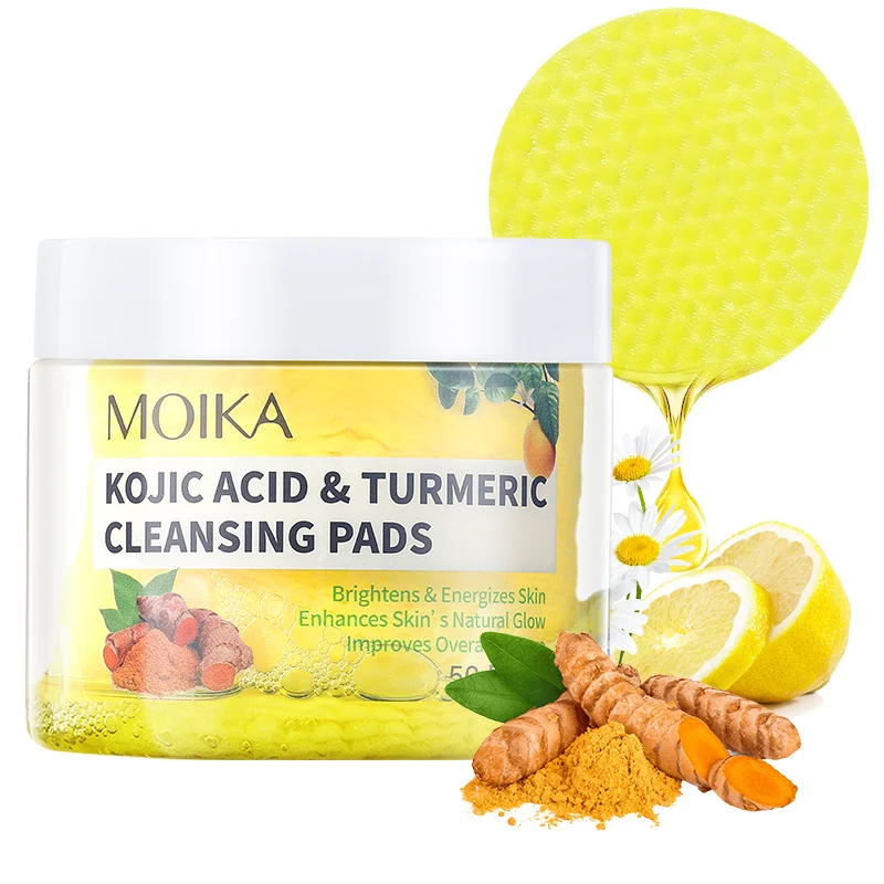 kojic-acid-turmeric-cleansing-pads-spu710413673258-1 MOIKA Kojic Acid & Turmeric Cleansing Pads 50 Pads - Exfoliate Brighten Skin