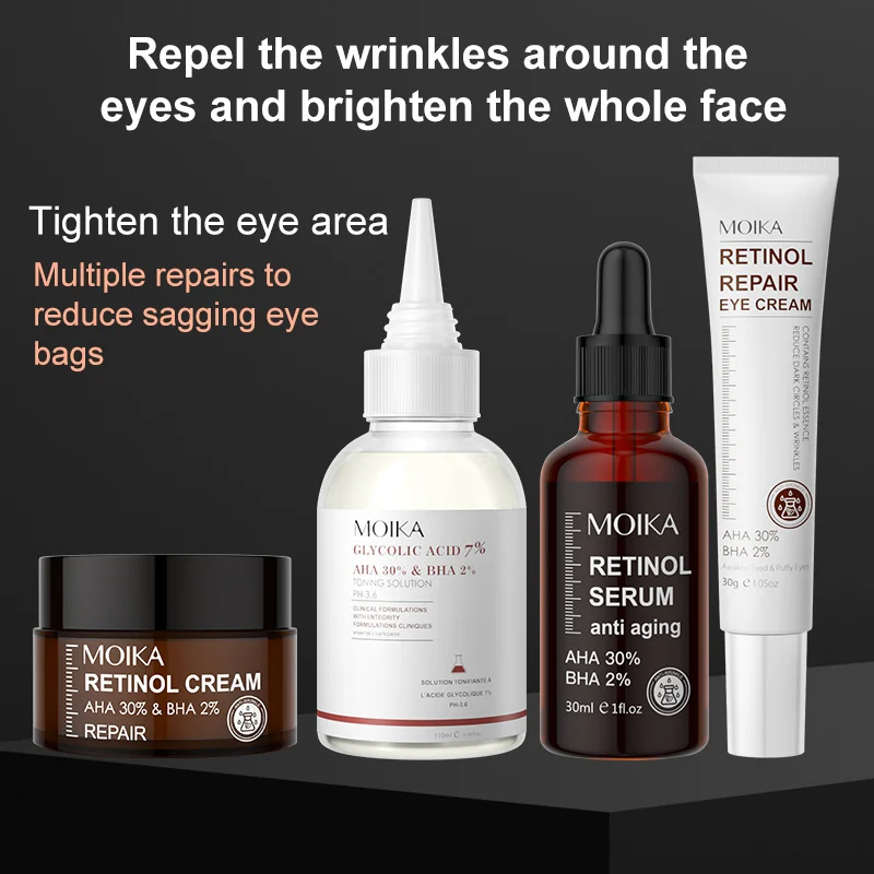 retinol-anti-aging-skincare-set-spu709569638020-1 MOIKA Retinol Cream Serum Eye Cream Set for Anti-Aging & Skin Repair