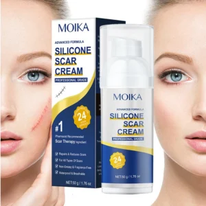 MOIKA Silicone Scar Cream - Advanced Formula Scar Repair Gel for All Skin Types