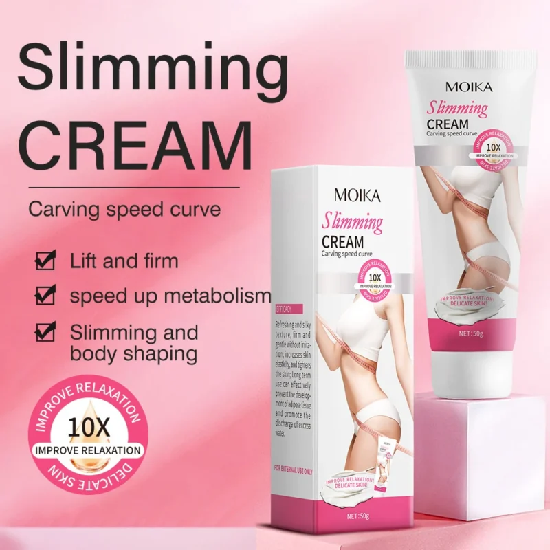 MOIKA Slimming Cream Body Sculpting Massage Cream Reduces Fat & Tightens Skin 50g