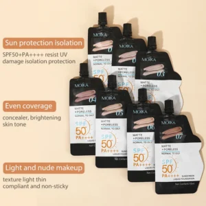 MOIKA Sunscreen Liquid Foundation SPF50+ PA++++ with Concealer & Matte Finish
