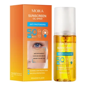 MOIKA Sunscreen Oil Spray SPF50+ PA++++ Watery Anti-Photoaging Face & Body Protection