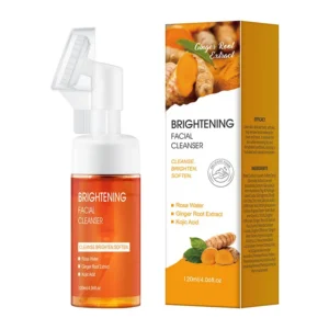 MOIKA Turmeric Cleansing Mousse with Kojic Acid & Vitamin C, Brightening Facial Foam