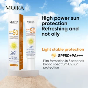 MOIKA Vitamin C Refreshing Whitening Sunscreen SPF50+ PA++++ Lightweight Lotion